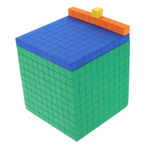 FOYTOKI 1 Satz Schaumstoffbasis Zehn Blöcke Für Mathe Zählwürfel Mathe Manipulationsmittel Für Kinder Spielzeug Für Die Frühkindliche Entwicklung Mathe Lernzubehör von FOYTOKI