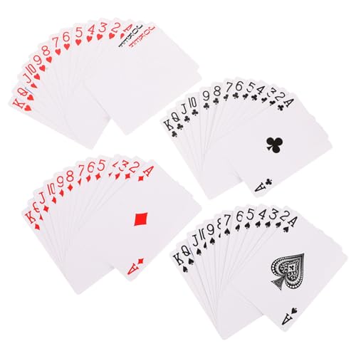 FOYTOKI 1 Satz Spielkarten mit Wärmeübertragung Brettspielkarten leere Pokerkarten leerer Schürhaken Leere Spielkarten Poker zubehör leere Kartenmasse DIY-Pokerkarten Papier Weiß von FOYTOKI