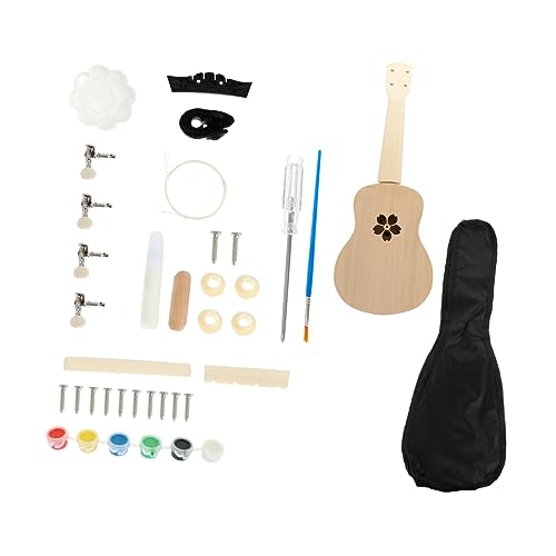 FOYTOKI 1 Satz Zusammenbau Der Ukulele DIY Ukulele Kit Lackierbare Ukulele Kleine Gitarre DIY Material Eltern Kind Instrument Ukulele Dekorationsset Ukulele DIY Kit Handgefertigte von FOYTOKI