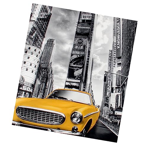 FOYTOKI 1 Set 1000 Teile New York Street Dickes Papierpuzzle Druckentlastungspuzzle Lustiges New York Street Puzzle Lustiges Puzzle Buntes Puzzle Puzzle Papierpuzzle von FOYTOKI