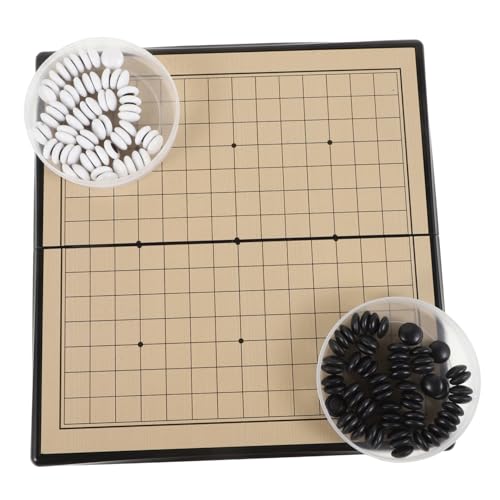 FOYTOKI 1 Set Go Backgammon Set Chinesische Spiele Schachspiele Für Erwachsene Spielbretter Für Erwachsene Magnetisches Go Spiel Chinesisches Weiqi Training Requisiten Chinesisches von FOYTOKI