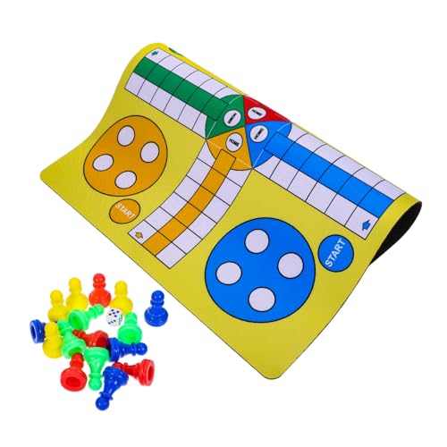 FOYTOKI 1 Set Ludo Schachspiel Tragbares Schachspielzeug Brettspiel Spielzeug Logik Denkspielzeug Interessantes Schachspielzeug Schachspielbrett Tragbar Fliegendes Schach von FOYTOKI