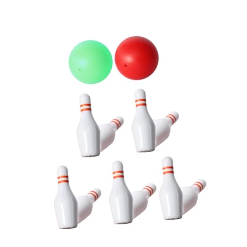 FOYTOKI 1 Set Puppenhaus Bowling Puppenhaus Zubehör Bowling Dekoration Bowlingkugel Mini Miniatur Bowlingkugel Miniaturen Bowling Dekor Puppenhaus Bowlingkugel Miniaturmodell von FOYTOKI