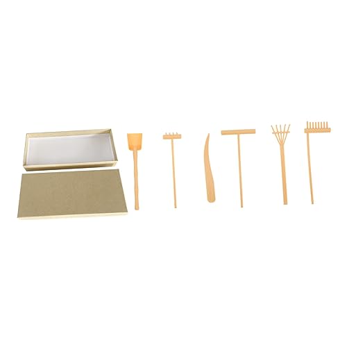 FOYTOKI 1 Set Zen Sandrechen Set Zen Gartenrechen Zen Gartengeräte Sand Zeichenwerkzeug Zen Gartenzubehör Dekorativer Rechen Dekor Sandgarten Rechenwerkzeug Zen Garten Für von FOYTOKI