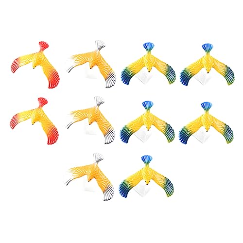 FOYTOKI 10 Stück Balance Vogel Schwerkraft Spielzeug Finger Balance Spielzeug Für Kinder Lernspielzeug Mit Holzvögeln Fördert Geschicklichkeit Und Konzentration von FOYTOKI