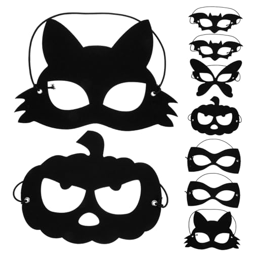 FOYTOKI 10 Stück Filz Augenmasken Für Maskerade Halloween Ball Karneval Und Festivals Ideal Für Kreative Verkleidungen Und Unvergessliche Partys von FOYTOKI