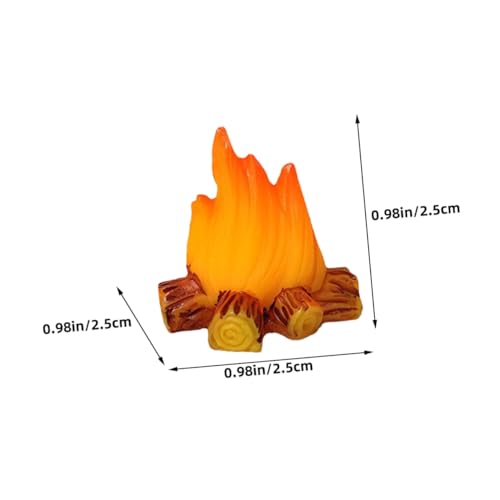 FOYTOKI 10 Stück Teiliges Mini Modellset Detailreiche Resin Campfire Deko für Puppenhaus Garten und DIY Mikro Landschaft Lebensecht Gestaltete Feuerstelle als Kreative Geschenkidee FOYTOKI 10 Stück Teiliges Mini Modellset Detailreiche Resin Campfire Deko für Puppenhaus Garten und DIY Mikro Landschaft Lebensecht Gestaltete Feuerstelle als Kreative Geschenkidee von FOYTOKI