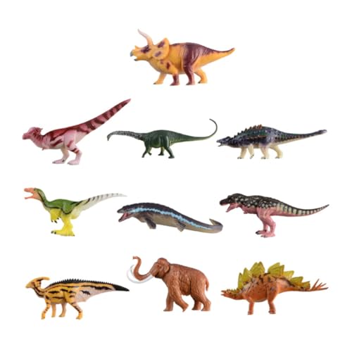 FOYTOKI 10er Set Dinosaurier Spielzeugfiguren Realistische Dinosaurier Modelle Aus Lernspielzeug Für Interessante Dino Figuren Für Kreatives von FOYTOKI