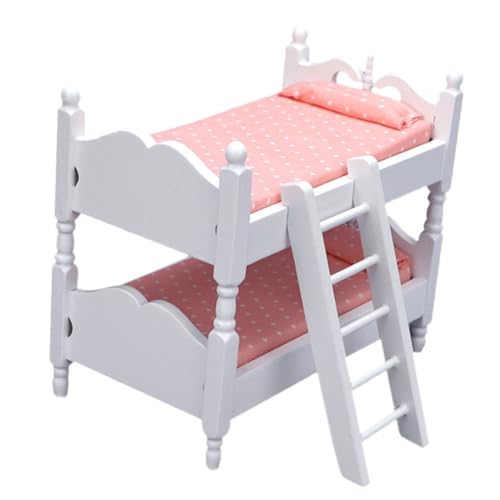 FOYTOKI Kleine Mini Babypuppe 12 Doppelstockbett Mit Dekoration Für Kinderzimmer Und Miniaturszenen Kleine Puppen Und von FOYTOKI