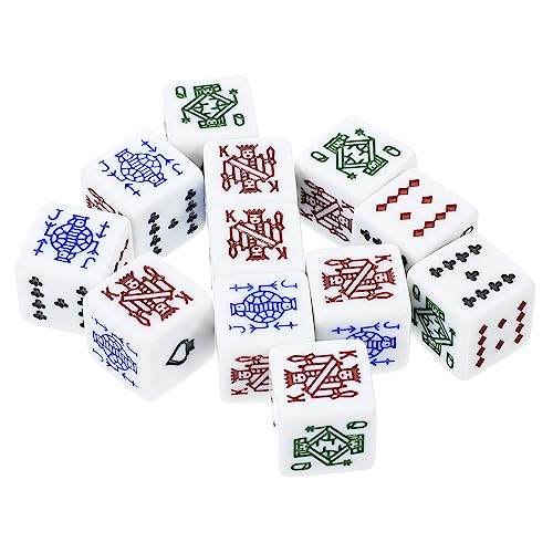 FOYTOKI 12 Stück Teiliges Pokerwürfel Set Spielchips für Lustige Partyspiele Langlebige und Verschleißfeste Dice für Ktv Bar und Unterhaltungsanlässe FOYTOKI 12 Stück Teiliges Pokerwürfel Set Spielchips für Lustige Partyspiele Langlebige und Verschleißfeste Dice für Ktv Bar und Unterhaltungsanlässe von FOYTOKI