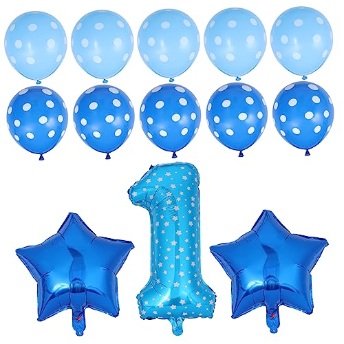 FOYTOKI 13 Teiliges Geburtstagsballon Set Latexballons Für Kindergeburtstag Shower Und Feiern Perfekte Dekoration Für Den 1 Geburtstag Und Besondere Anlässe von FOYTOKI