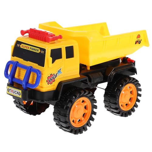 FOYTOKI 1stk Engineering-LKW-Spielzeug Bauwagen Kippwagen Spielzeug Kinderspielzeug Spielzeug Für Baufahrzeuge Technisches LKW-Spielzeug Modell Yellow von FOYTOKI