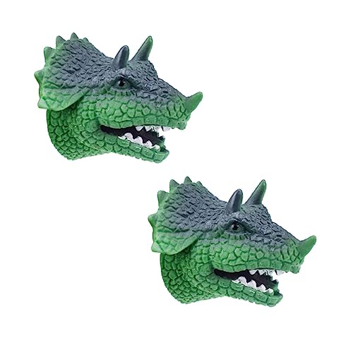 FOYTOKI 2 Stück Dinosaurier Handpuppe Kinder Handpuppe Handpuppe Für Kinder Aniaml Handspielzeug Rollenspiel Handpuppe von FOYTOKI