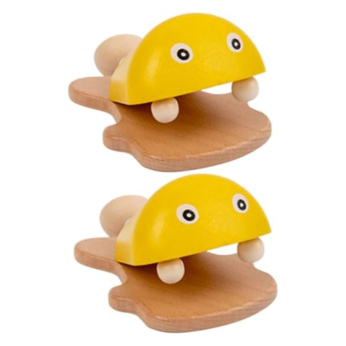 FOYTOKI 2 Stück Holz Fisch Castagnetten Bunt Musikinstrument Vorschule Motorik Hand Auge koordination Rhythmustraining FOYTOKI 2 Stück Holz Fisch Castagnetten Bunt Musikinstrument Vorschule Motorik Hand Auge koordination Rhythmustraining von FOYTOKI