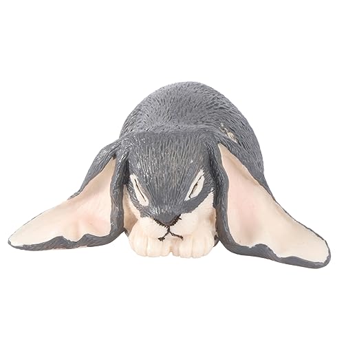 FOYTOKI 2 Stück Jackrabbit Modell Babyhase Spielzeug Hasenstatue Kinder Minispielzeug Osterhasenfiguren Desktop Ornament Kaninchen Tischdekoration Langohrkaninchen Ornament von FOYTOKI