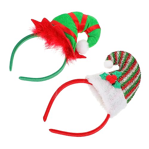 FOYTOKI Lustige Hut Stirnband Set Weihnachten Stirnbänder Haar Bands Weihnachten Haar Ornamente für Party von FOYTOKI