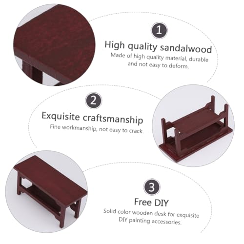 FOYTOKI 2 Stücke Miniatur Holzschreibtisch Handgefertigte Kleine Schreibtisch-Dekoration Stabiles Miniaturmöbel mit Glatter Oberfläche Dekoratives DIY Ornament für Wohn Arbeitszimmer FOYTOKI 2 Stücke Miniatur Holzschreibtisch Handgefertigte Kleine Schreibtisch-Dekoration Stabiles Miniaturmöbel mit Glatter Oberfläche Dekoratives DIY Ornament für Wohn Arbeitszimmer von FOYTOKI
