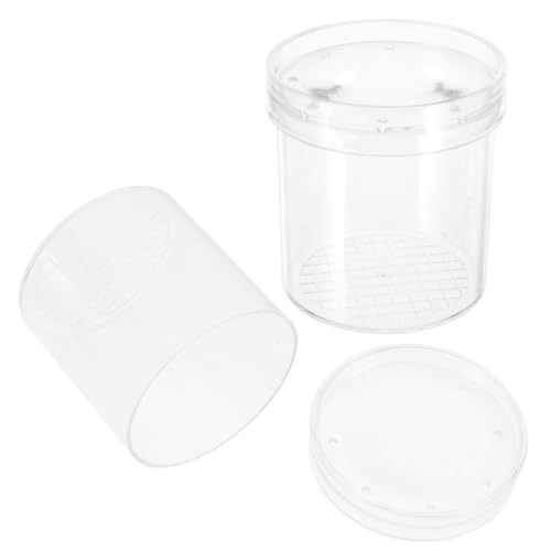 FOYTOKI 2 Teilige Box Probenbox Naturerkundungsspielzeug Betrachter Outdoor Erkundungsset Probenbetrachter Spinne Insekt Lupe Behälter Vergrößerungsglas Transparentes Abs von FOYTOKI