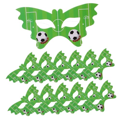 FOYTOKI 20 Stück Fußball Motto Maske Fußball Party Brille Fußball Fotoautomaten Requisiten Fußball Maske Maskerade Maske Fußball Motto Maske Fußball Brille Fußball Brille von FOYTOKI