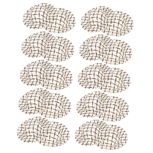 FOYTOKI 20 Stück Teiliges Miniatur Strohhut Handgefertigte Winzige Hüte für Puppen Dekoration DIY Bastelzubehör Langlebig und Farblich Sortiert Dunkelbraun FOYTOKI 20 Stück Teiliges Miniatur Strohhut Handgefertigte Winzige Hüte für Puppen Dekoration DIY Bastelzubehör Langlebig und Farblich Sortiert Dunkelbraun von FOYTOKI