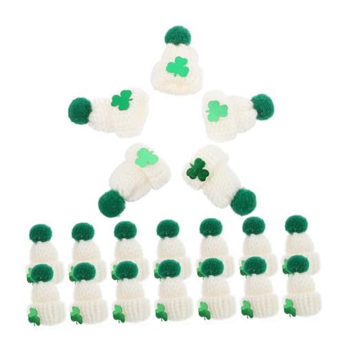 FOYTOKI 20st Mini-Kappe Mini-Hut Entzückende Puppenhüte Saint Patrick DIY-bastelornamente DIY Herstellung Von Zubehör Partyzubehör Zum St. Patrick's Day Minihüte Zum Selbermachen Garn von FOYTOKI