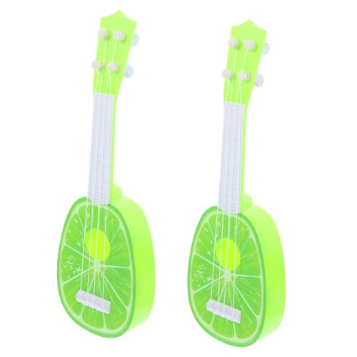 FOYTOKI 2St Obst Gitarre Anfänger Ukulele Ukulele-Gitarre für Kinder kinderinstrumente Kinder musikinstrumente Modelle von Musikinstrumenten Gitarrenspielzeug für das frühe Lernen Abs von FOYTOKI