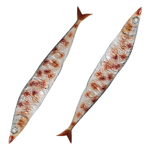 FOYTOKI 2 Stücke Realistische Gefälschte Grillfisch Spielzeug Künstliches Essen für Kinder PVC Dekoration für Spielküche Lebensmittelausstellung Spielzeuglebensmittel FOYTOKI 2 Stücke Realistische Gefälschte Grillfisch Spielzeug Künstliches Essen für Kinder PVC Dekoration für Spielküche Lebensmittelausstellung Spielzeuglebensmittel von FOYTOKI