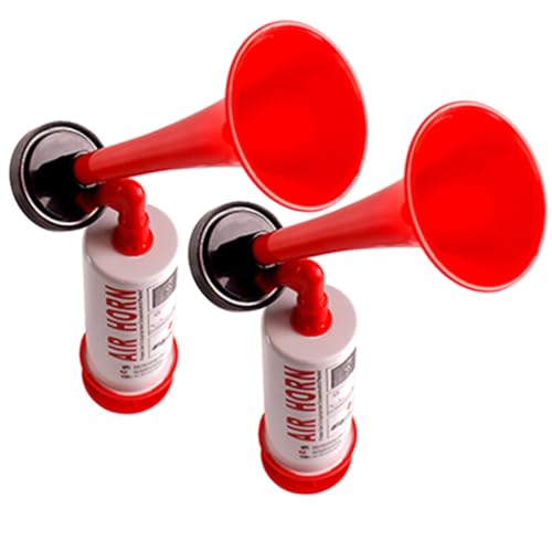 FOYTOKI 2er Set Handheld Air Horns Tragbare Cheer Horns Für Sportveranstaltungen Fußballspiele Und Partys Lautstarkes Signalhorn Für Anfeuerung Und Warnungen von FOYTOKI