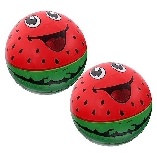 FOYTOKI 2st Aufblasbare Bälle Unterwasserbälle Wasservolleyball Aufblasbarer Wassermelonen-hüpfball Strandpartyzubehör Wasserball Softball Wasser Gummiball Riese Schmecken Billard Pvc Kind von FOYTOKI