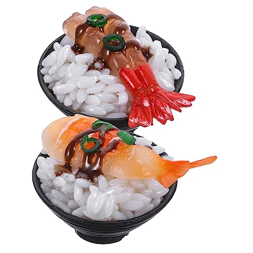 FOYTOKI Künstliches Japanisches Sushi-Lebensmittel-Requisitenmodell für Rollenspielspielzeug und Küchendekor von FOYTOKI