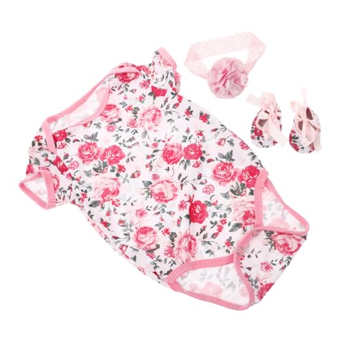 FOYTOKI 3 Stück Puppenkleidung Mädchen Outfits Accessoires Neugeborene Kleidung Schuhe Für Wiedergeborene Puppen Neugeborenen Outfit Zubehör Für Wiedergeborene Babypuppen Stoff von FOYTOKI