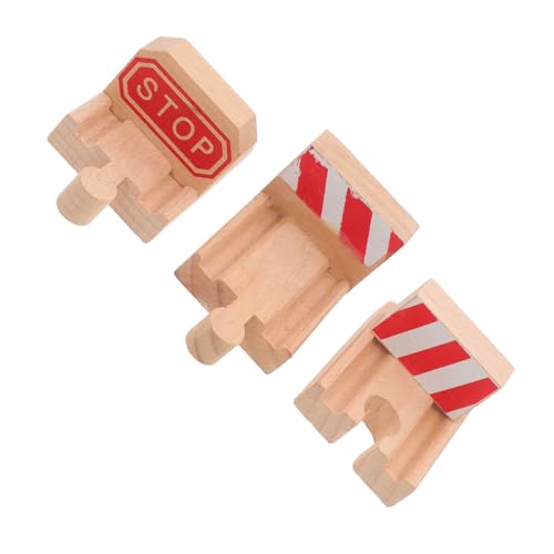 FOYTOKI 3 Stück Zug Großgleis Zuggleis Spielspielzeug Gleis Spielzeug Holzspielzeug Simulation Zuggleis Holzeisenbahn Gleis Spielzeug Holzgleis Zug DIY Holzgleis Für Eisenbahngleismodell von FOYTOKI