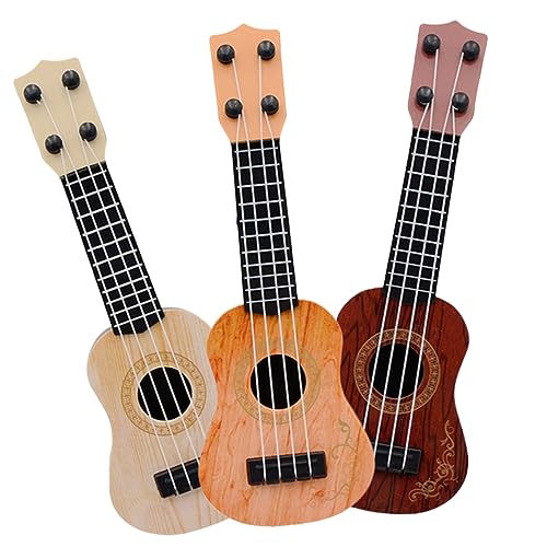 FOYTOKI 3St Mini-Ukulele Kinder-Ukulele Gitarrenspielzeug für Anfänger Musical kinderinstrumente Kinder musikinstrumente Kindergitarre für Jungen Musikalisches Aufklärungsspielzeug Plastik von FOYTOKI