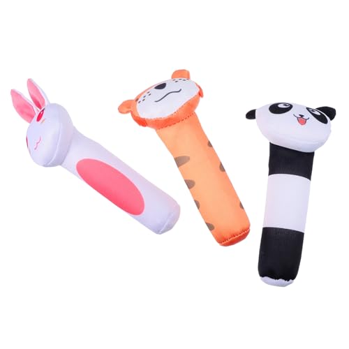 FOYTOKI 3St Spielzeug rasseln Plüschtier Animal Toys Newborn Toys Greifen Sie sensorisches Spielzeug Rasseln Spielzeug Spielzeuge Rasselspielzeug tierische Rasseln von FOYTOKI