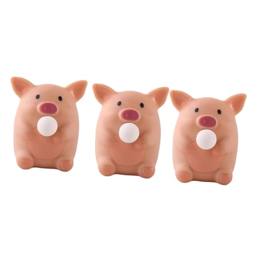 FOYTOKI 3er Set Stressspielzeug Schweineform Lustiges Dehnbares Anti Angst Für Und Perfekt Zum Quetschen Und Kompakte Weiche Fidget von FOYTOKI