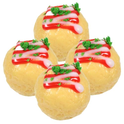 FOYTOKI 4 Stück Simuliertes Mini Snack Modell Mini Snack Dekor Miniatur Dekor Simulation Mini Japanisches Essen Mini Ornament Winziger Simulierter Snack Gefälschter Snack von FOYTOKI