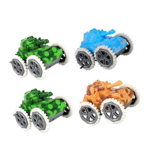 FOYTOKI 4 Stück Tank zurückziehen hintere Tanks Kinder zurück Autospielzeug pädagogisches Autospielzeug Spielzeug für Kinder kinderspielzeug Rennauto-Spielzeug rutschendes Auto Abs von FOYTOKI