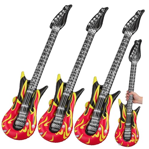 FOYTOKI 4stücke Teiliges Aufblasbare Gitarren Aus Lustige Instrumente Für Partys Strand-Events Und Musik-themenfeiern Wiederverwendbar Einfach Zu Lagern FOYTOKI 4stücke Teiliges Aufblasbare Gitarren Aus Lustige Instrumente Für Partys Strand-Events Und Musik-themenfeiern Wiederverwendbar Einfach Zu Lagern von FOYTOKI