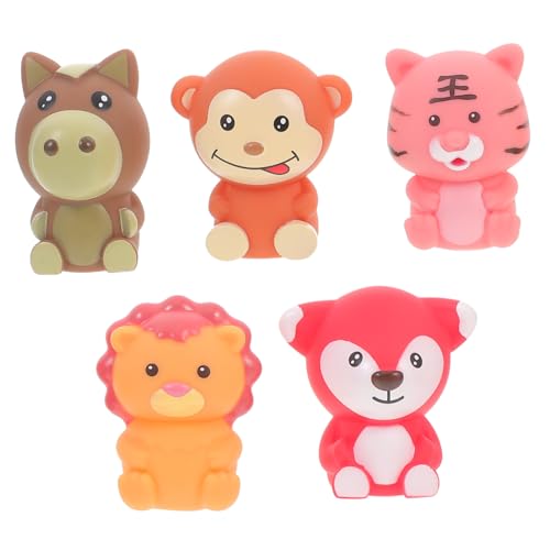 FOYTOKI 5 Stück Fingerpuppe Cartoon Fingerpuppen Kinder Fingerpuppen Fingerspielzeug Kinderfingerpuppen Handfingerpuppe Fingerpuppen Für Kleinkinder Tierfingerpuppen Fingerpuppen von FOYTOKI