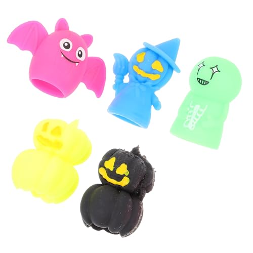 FOYTOKI 5 Stück Süße Halloween Fingerpuppe Schönes Fingerpuppen Spielzeug Halloween Niedliche Fingerpuppen Halloween Fingerpuppen Spielzeug Fingerspielzeug Für Halloween von FOYTOKI