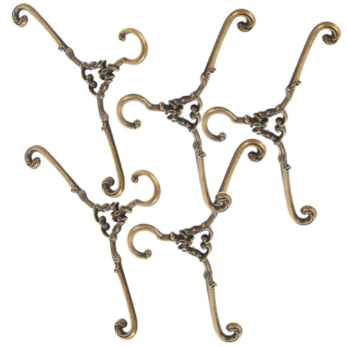 FOYTOKI 5St Puppenaufhänger kleiderbügel kleiderständer kleiderstander Jacket Hanger Kleider aufhänger puppenhaus Babywelpen Mini-Aufhänger-Ornamente Mini- -Requisiten Legierung von FOYTOKI