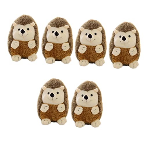 FOYTOKI 6 STK Plüsch-Igel-Puppe Kleinkind Kuscheltier Plüsch Igel tierisches Plüschkissen Plüschpuppe Kinder Kuscheltier Animal Toys Plüschtier Igel Spielzeug Puppe in Igelform von FOYTOKI