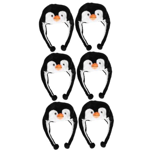 FOYTOKI 6 Stk Pinguin-hut Kreativer Hut Lustiger Pinguinhut Cosplay-kappe Poop-hut Gefüllter Hut Bühnenaufführungshut Pinguinhut Für Leistung Plüschmütze Pinguin-kostüm Pp Baumwolle von FOYTOKI