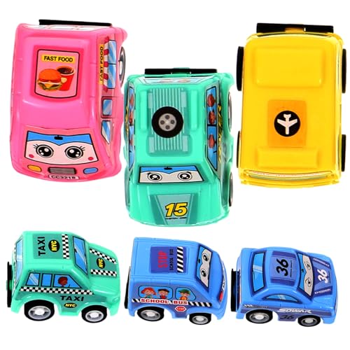 FOYTOKI Mini Engineering Fahrzeuge Set Lustige Rückzieh Spielzeugautos Für Lernspielzeug Auto Modelle Ideales Für Jungen Und ädchen von FOYTOKI