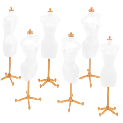FOYTOKI 6 Stück Miniatur Puppenständer Stabiles Kunststoff Model Glatte Oberfläche Knitterfreie Puppenkleiderhalterung für Puppenhaus dekor Sicheres Zubehör für Puppenliebhaber FOYTOKI 6 Stück Miniatur Puppenständer Stabiles Kunststoff Model Glatte Oberfläche Knitterfreie Puppenkleiderhalterung für Puppenhaus dekor Sicheres Zubehör für Puppenliebhaber von FOYTOKI