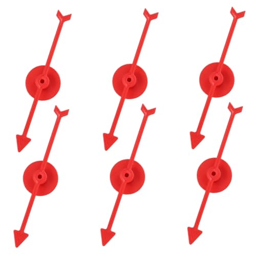 FOYTOKI 6 Stück Rotierende Pfeilspielzeuge Aus Kunststoff für Spiele Partydekorationen und Den Mathematikunterricht von FOYTOKI