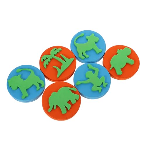 FOYTOKI 6 Stück Teiliges Eva Handstempel für Sicherer Tiermotiv Stempel für Malen und Zeichnen Fördert Kreativität und Frühe Bildung Einfach zu Reinigen für Kleinkinder FOYTOKI 6 Stück Teiliges Eva Handstempel für Sicherer Tiermotiv Stempel für Malen und Zeichnen Fördert Kreativität und Frühe Bildung Einfach zu Reinigen für Kleinkinder von FOYTOKI