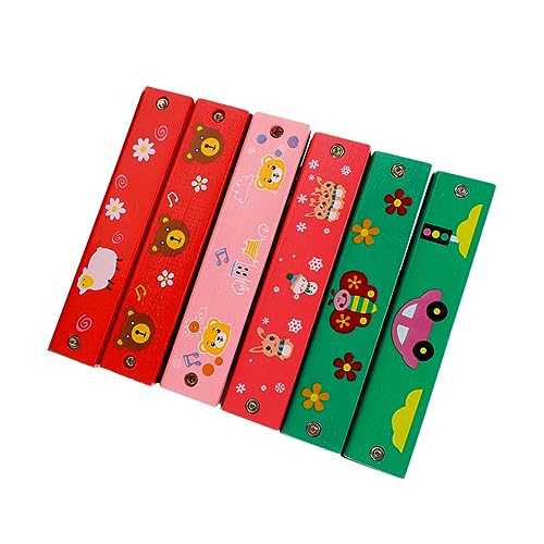 FOYTOKI 6 Stück Teiliges Harmonica Spielzeugset für Mundharmonikas Pädagogisches Musikinstrument Zufällige Farben für Lernen Zufällige Farbe FOYTOKI 6 Stück Teiliges Harmonica Spielzeugset für Mundharmonikas Pädagogisches Musikinstrument Zufällige Farben für Lernen Zufällige Farbe von FOYTOKI