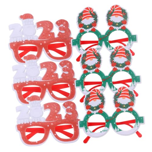 FOYTOKI 6St kinderferngläser faschingsbrille weihnachts geldgeschenke weihnacjtsdeko wheinachtsgeschenk schnapsgläser weihnachtsfeier versorgung dekorative Gläser für Partys Plastik von FOYTOKI