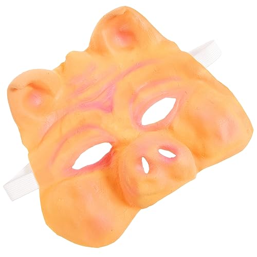 FOYTOKI Halloween-kostüme Für Erwachsene Schweinemaske Halbmaske Maskenball-zubehör von FOYTOKI